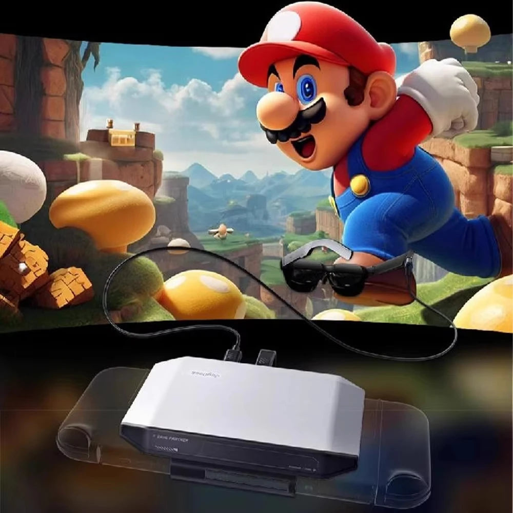 TCL RayNeo Air 3 inteligentné AR okuliare s 120Hz HD prenosným obrovským displejom a ručnou podporou JoyDock