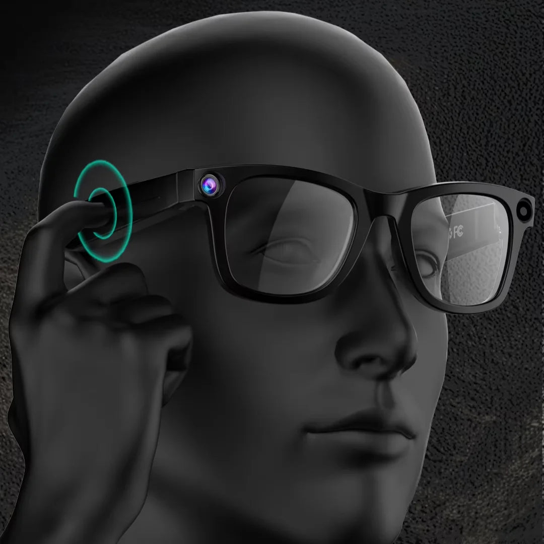 AI inteligentné okuliare IP67 vodotesné hudba a video farebne meniteľná kamera foto a preklad funkcie inteligentné okuliare MP01