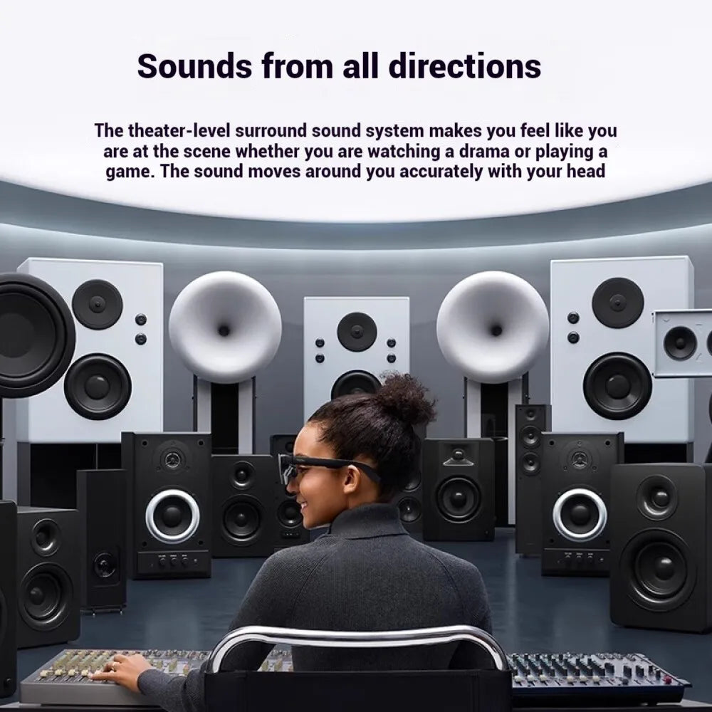 2026 RayNeo Air 3S Pro - Inteligentné AR okuliare HD sledovanie filmov 3D 135-palcová obrazovka 1200 nitov vysoká jasnosť